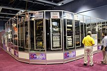 photo of scinet booth at sc11 meeting