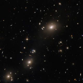 Hubble Captures an Elusive Galaxy Cluster