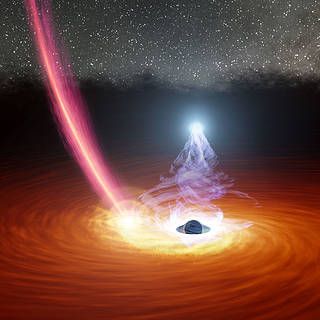 Runaway Star Might Explain Black Hole's Disappearing Act