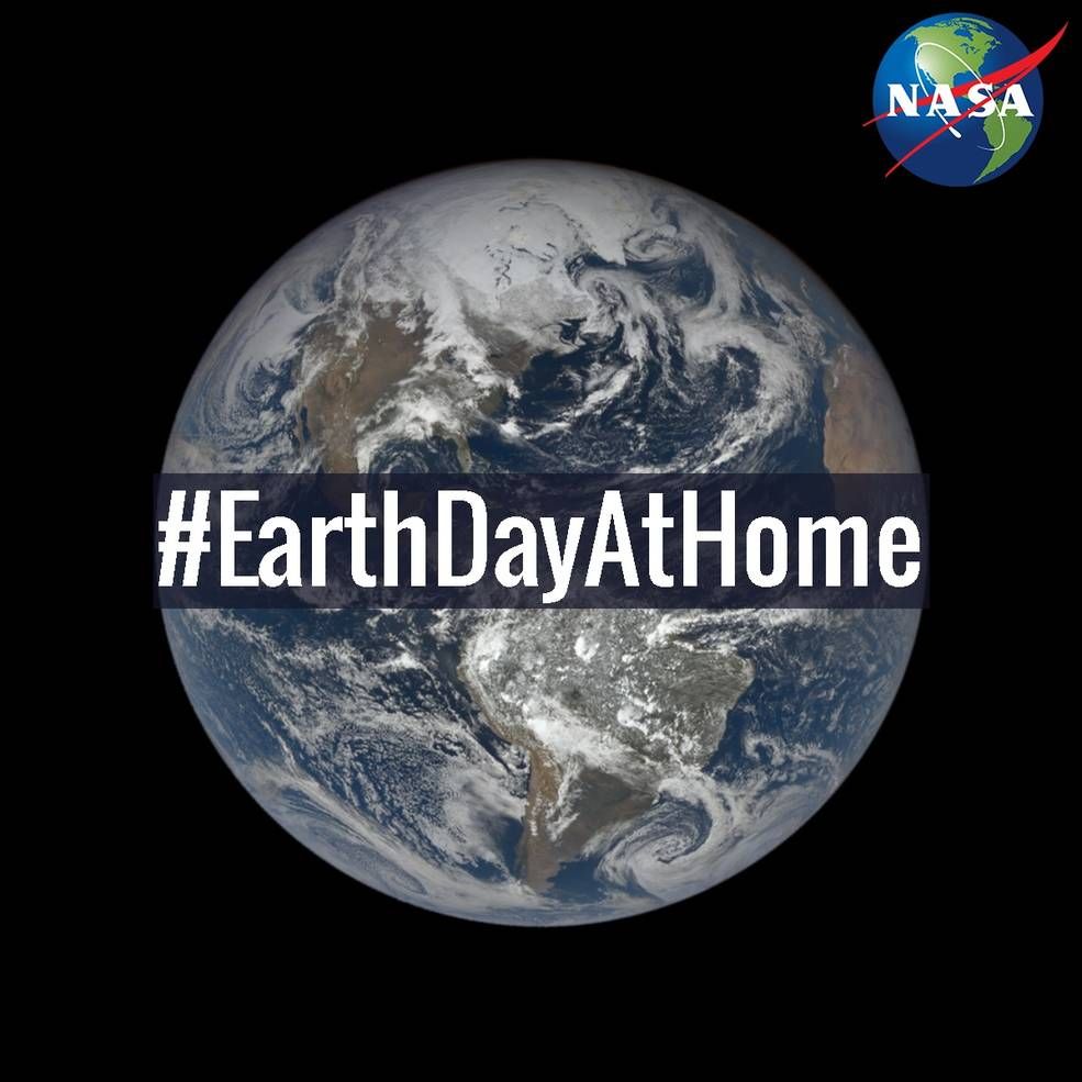Earth Day at Home graphic