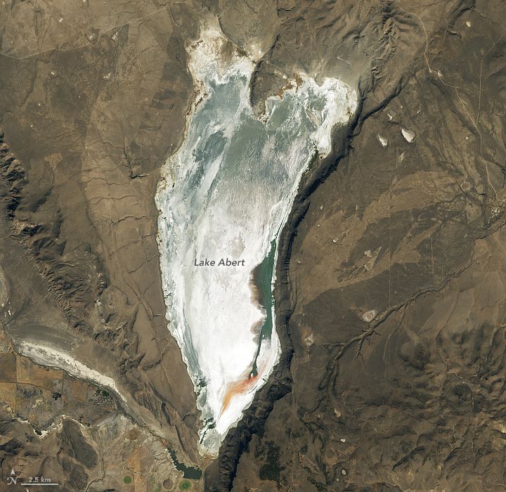 Terra satellite image of Lake Albert