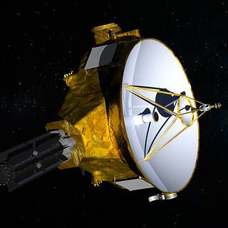Artist's rendering of New Horizons spacecraft in space
