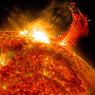 Image of a solar flare