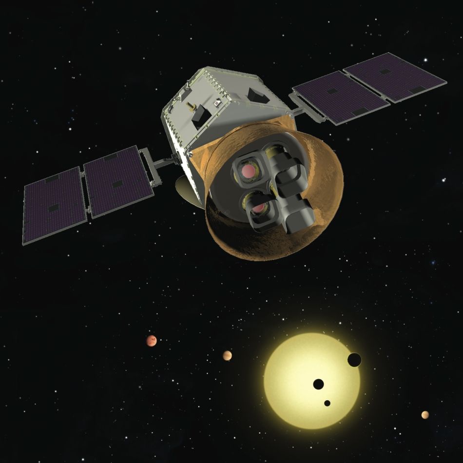 artist's conception of TESS in space